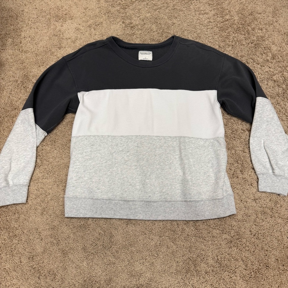 Abercrombie & Fitch, Soft A&F Collection three color sweatshirt, Large, women’s